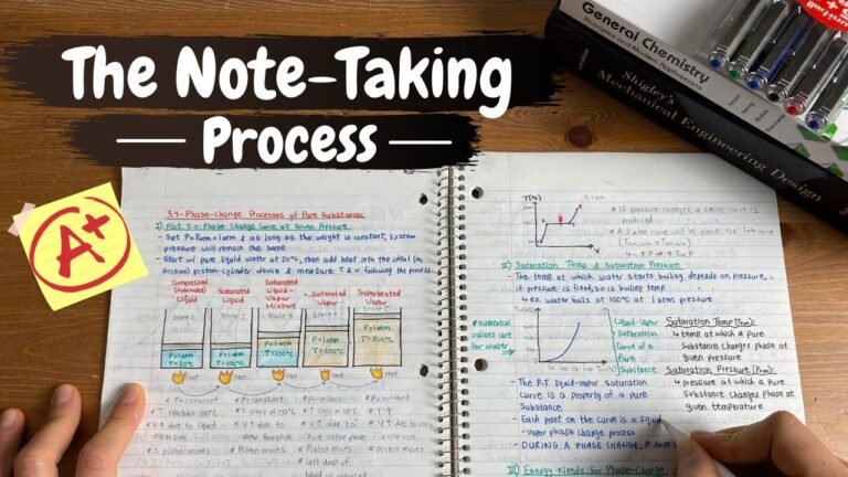 How to Take Notes Effectively in Engineering Classes