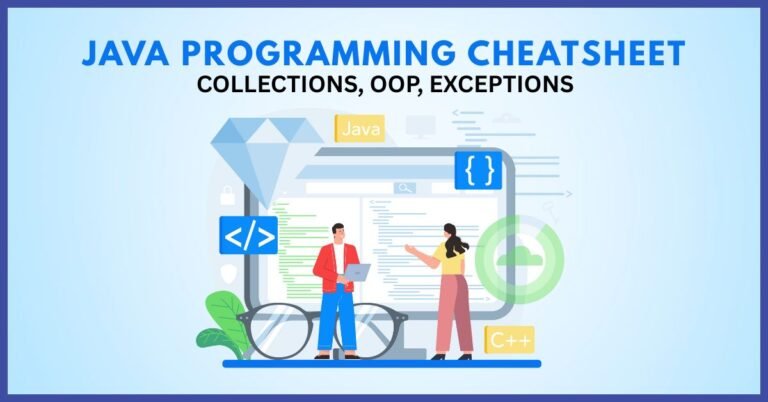 Java Programming Cheatsheet – Collections, OOP, Exceptions