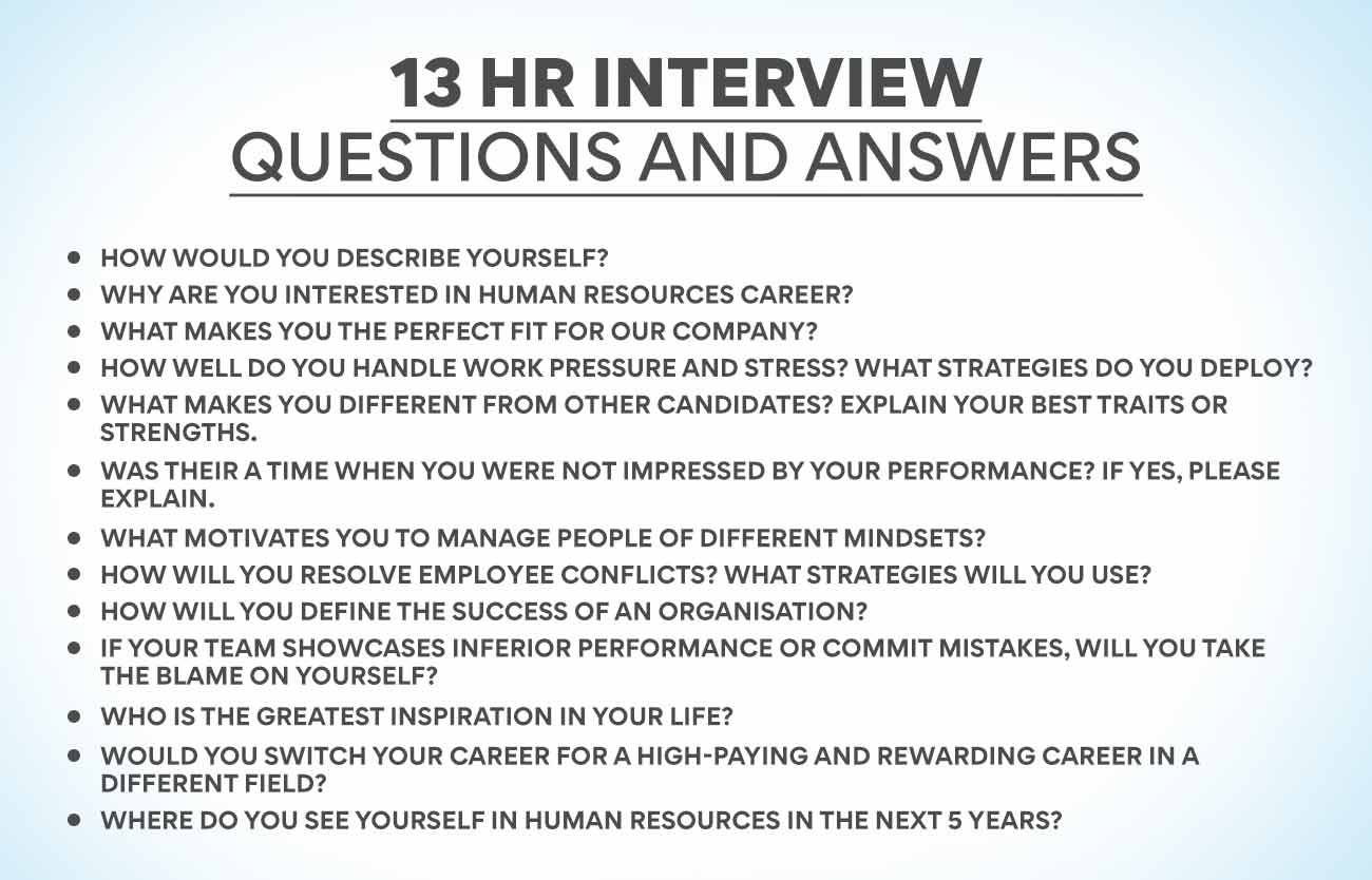 HR Interview Questions & How to Answer Them (Complete Guide for Freshers)